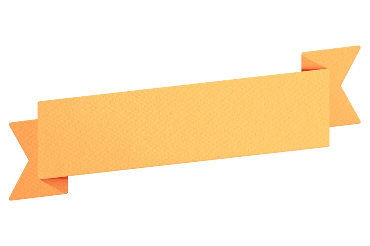 Photo élément de conception de la bannière au ruban jaune marigold