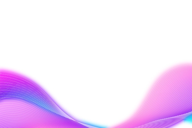 Élément de conception de la bordure d'onde synthétique au néon violet
