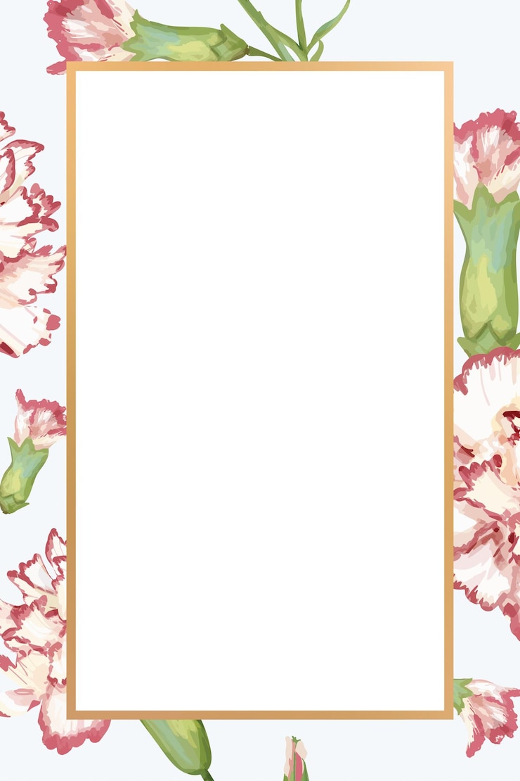 Photo élément de conception du cadre de fleurs d'onglet rectangle doré
