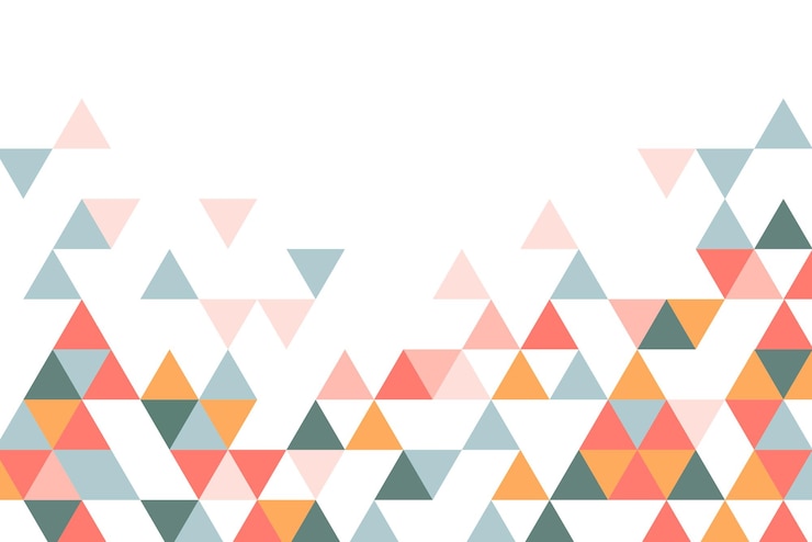 Photo élément de conception à motif de triangle multicolore