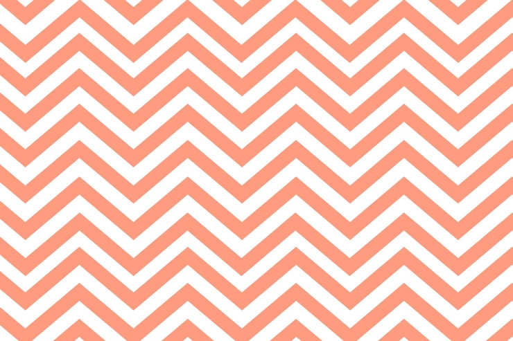 Photo élément de conception à motif en zigzag rose de saumon