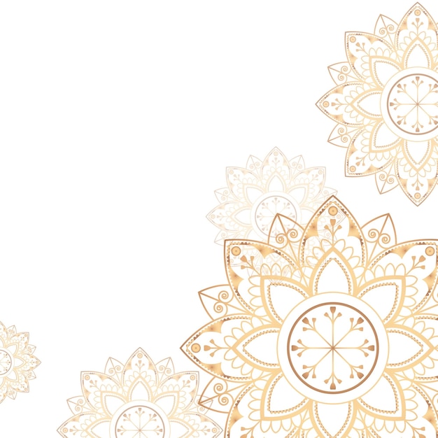 Élément de conception à motifs arabesques dorés transparent png
