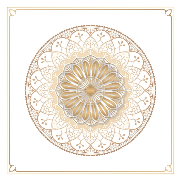 Élément de conception à motifs arabesques dorés transparent png
