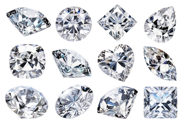 Éléments de bijoux en PNG sur fond transparent