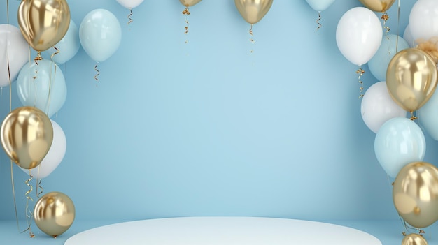 Éléments de décoration de guirlandes de ballons Arche de cadre pour le mariage Génératif Ai