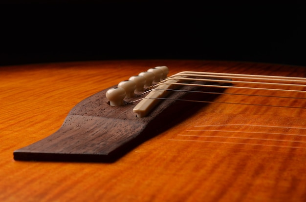 Éléments De Guitare Acoustique Se Bouchent