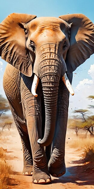 L'éléphant africain dans le parc national Kruger