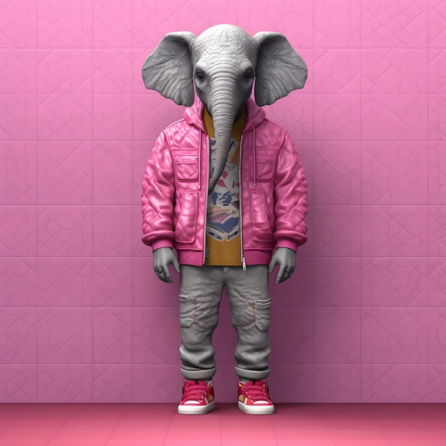 un éléphant en costume