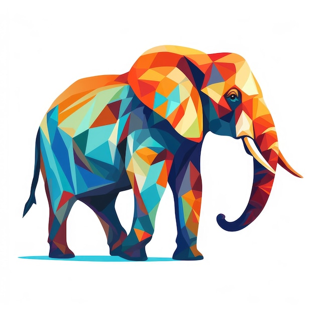 Elephant Essence Un logo SideView frappant dans des couleurs vives et peu de détails