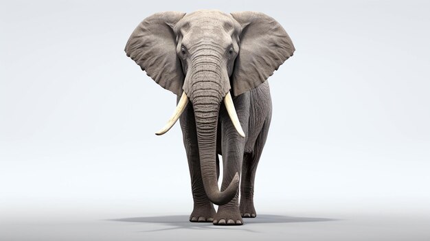 L'éléphant loxodonta africaine est une image photographique créative en haute définition.