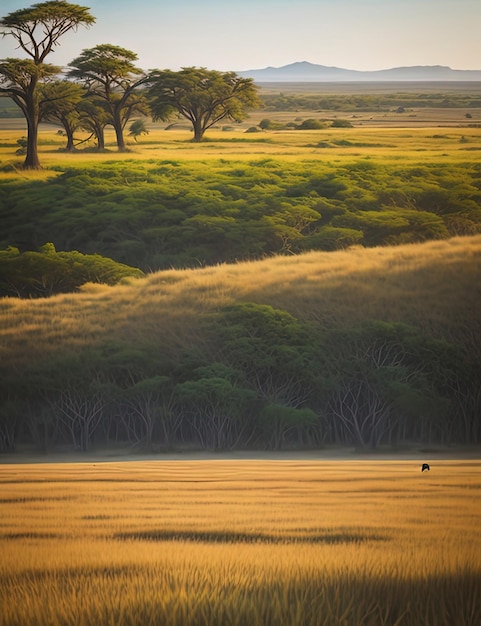 un éléphant solitaire marchant à travers un champ d'herbe