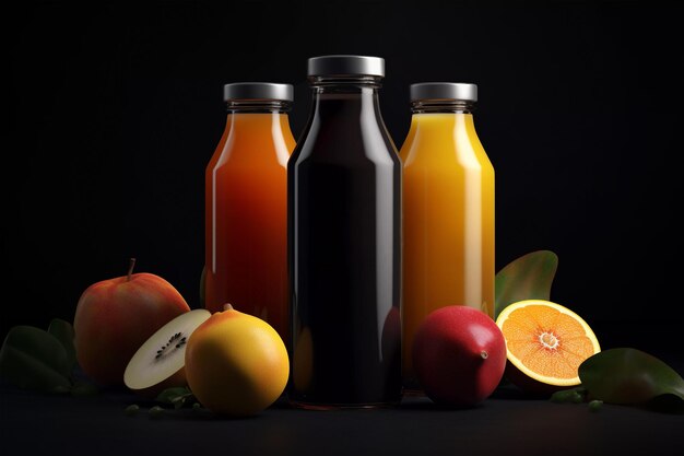 Emballage des bouteilles de jus de fruits