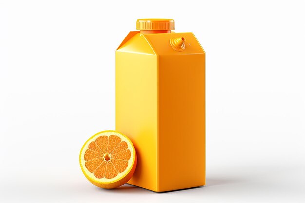 Photo un emballage en carton ressemblant à une orange