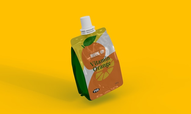 Emballage de vitamine orange