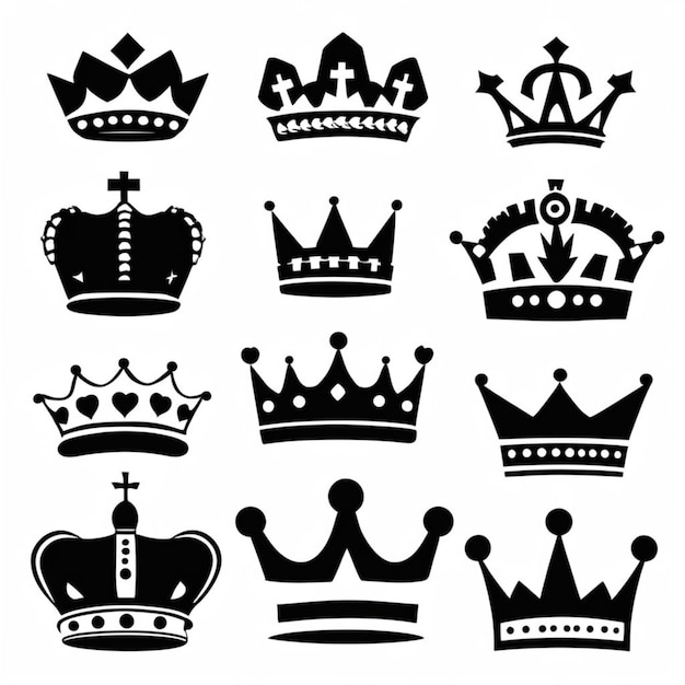 Emblème de la couronne majestueuse Symbole royal de l'excellence