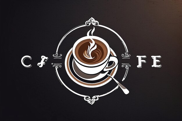 Emblème du café Symbole du café Branding du café