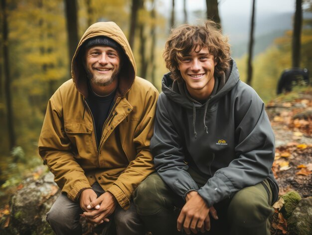 Photo embrasser la beauté de la vie une célébration de diverses personnes heureuses