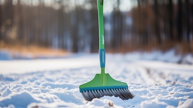 Embrasser la durabilité Le compagnon ultime de l'hiver La pelle verte pour le déneigement écologique