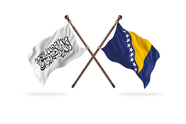 Émirat islamique d'Afghanistan contre la Bosnie-Herzégovine deux drapeaux Contexte
