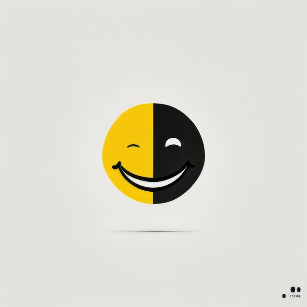 L'émoji du sourire heureux est jaune.