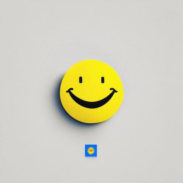 Photo l'émoji du sourire heureux est jaune.