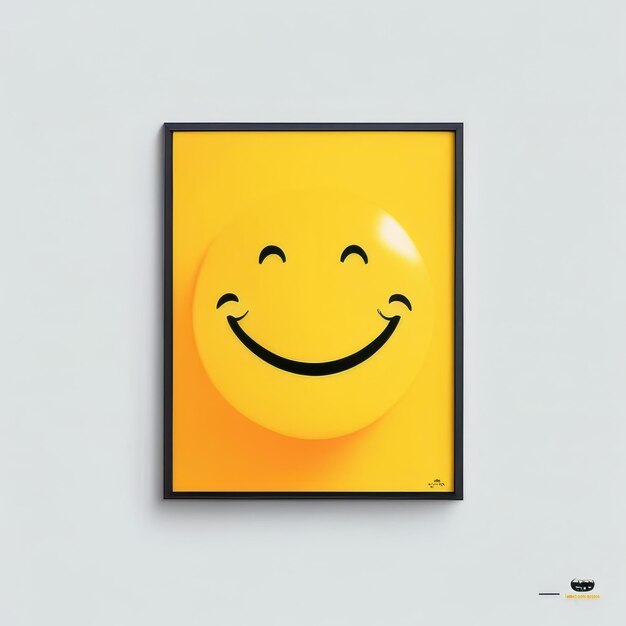 Photo l'émoji du sourire heureux est jaune.
