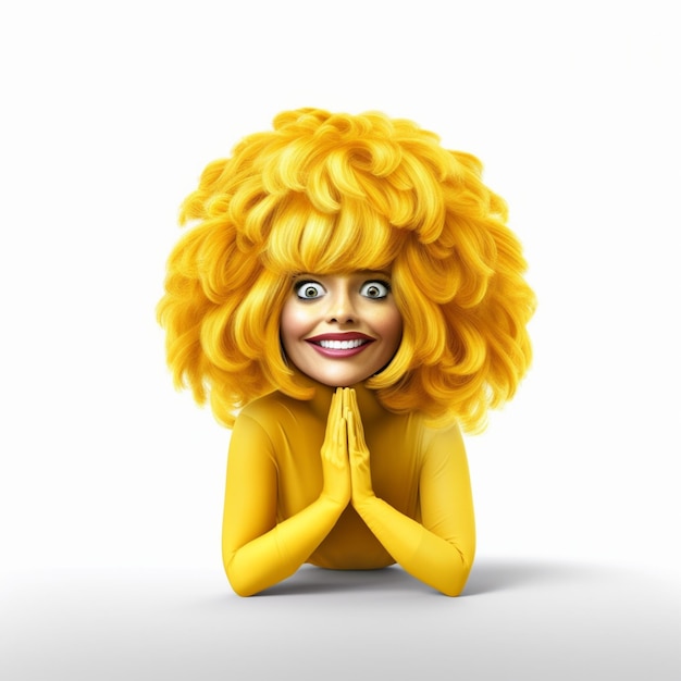 emoji tête jaune expression heureuse