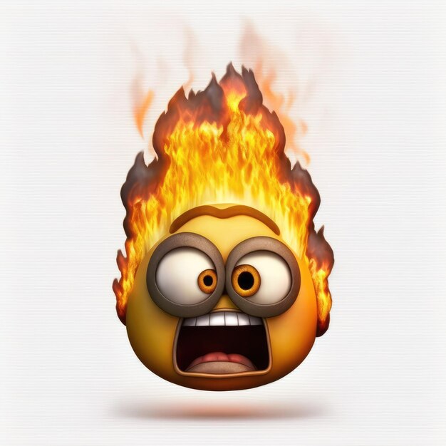 Photo emoticon expressif visage bouche ouverte emoji montrant la langue