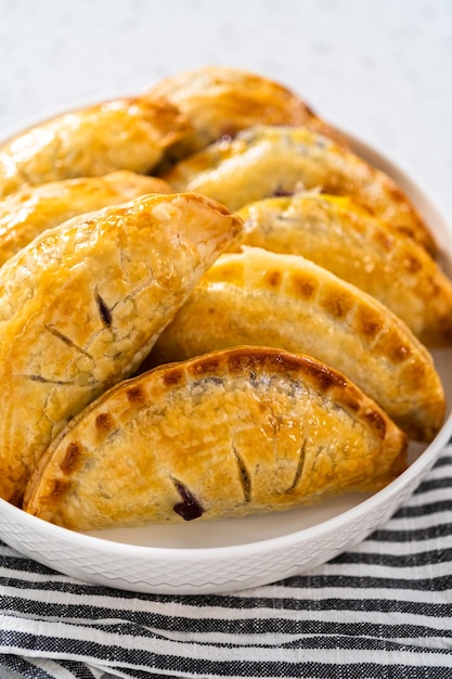 Empanadas avec des bleuets