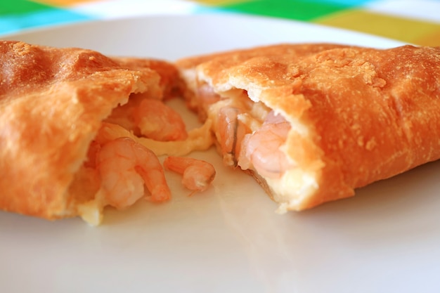 Empanadas de Camarones ou Pâtisserie Farcie Chilienne Remplie