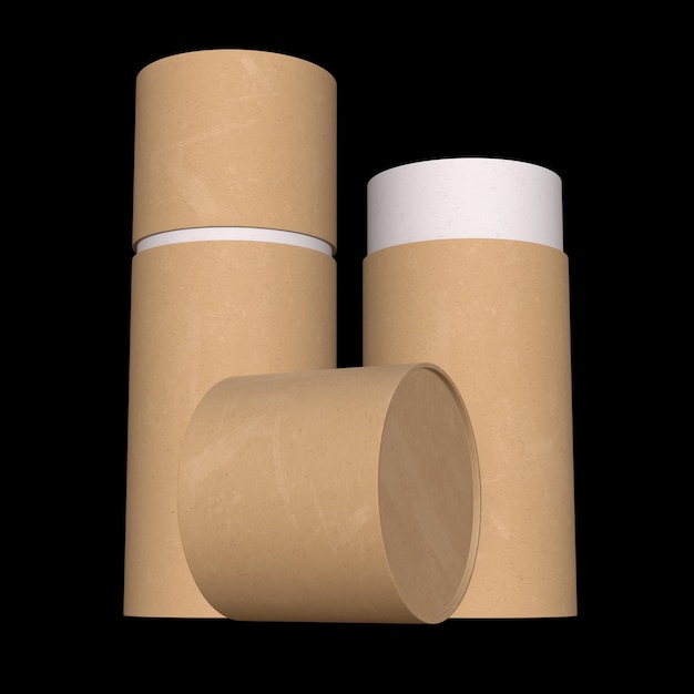 Empaquetage de tubes en papier et en carton Kraft
