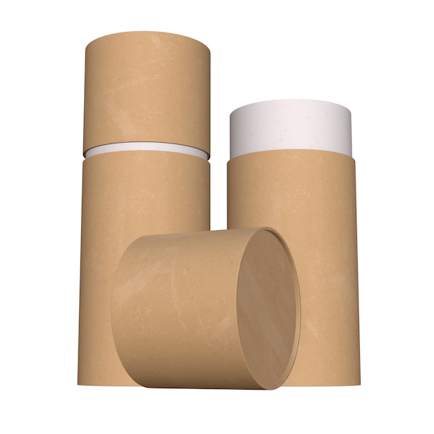 Empaquetage de tubes en papier et en carton Kraft
