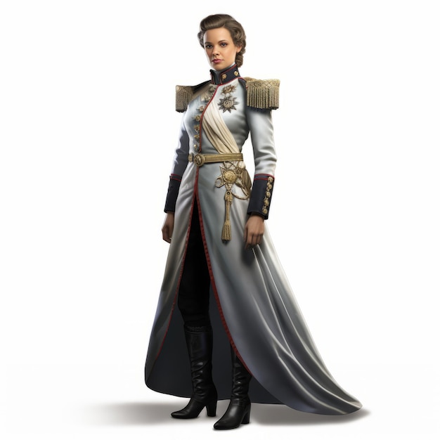 L'empire de la princesse Art de personnage Neogeo Style Concept Art de Isabella Lieutenant général