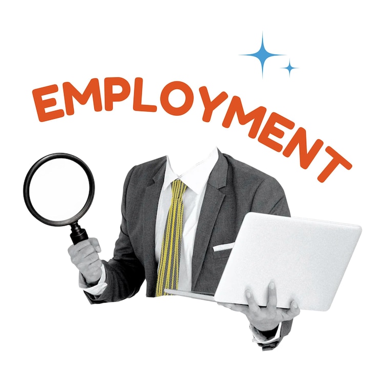 Photo emploi mot stickers png emplois chef d'entreprise remix sur fond transparent