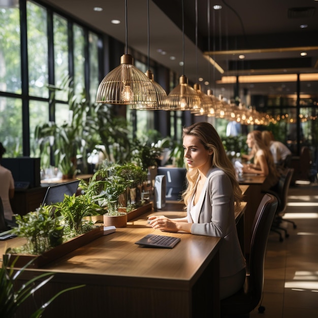 Les employeurs travaillent au bureau.