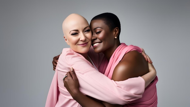 Empowerment in Pink Breast Cancer Awareness Stock Images