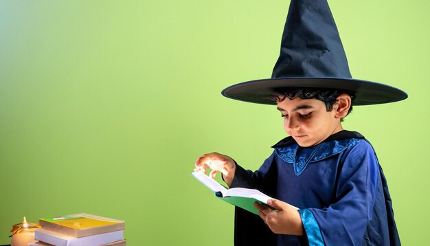 Enchanted Beginnings Tiny MagicianinTraining avec baguette et livre de sorts Embarquement pour le voyage