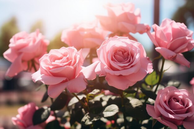 Enchanting CloseUp capture des moments intimes avec des fleurs de roses roses ar 32