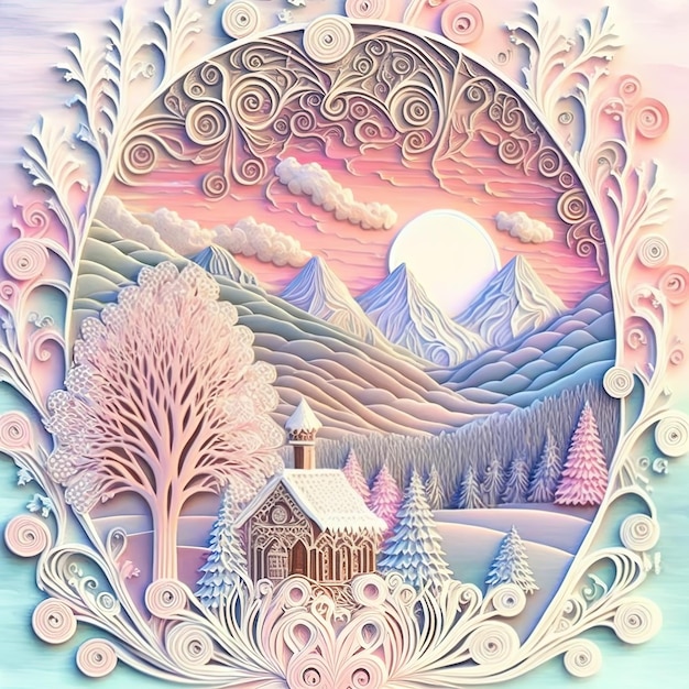 Enchanting Snowy Owl Magical Paper Quilling Art