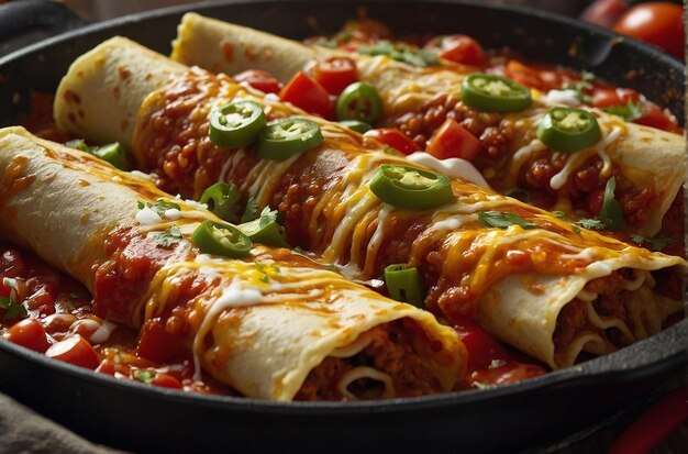 Des enchiladas cuites dans un sk