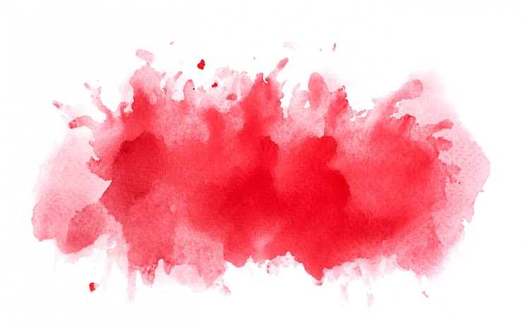 Photo encre d'aquarelle rouge