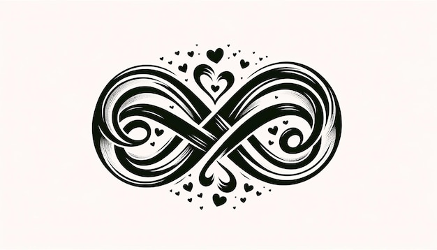 Endless Love Emblem Infinity Hearts pour la Saint-Valentin