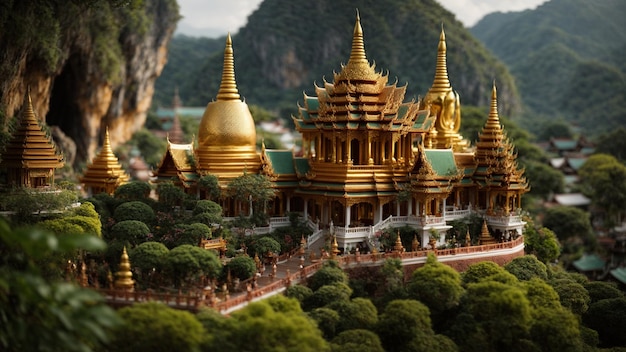 L'endroit étonnant dans le style de la Thaïlande