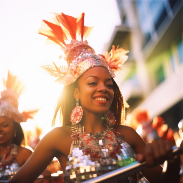 L'énergie brillante du carnaval de la samba