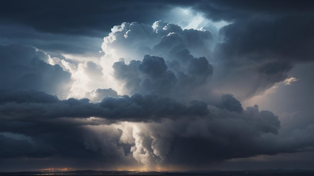 L'énergie dynamique dans le ciel orageux