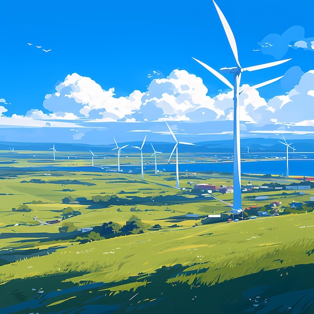 L'énergie éolienne dans un cadre pastoral