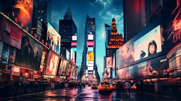 L'énergie vibrante de Times Square à New York