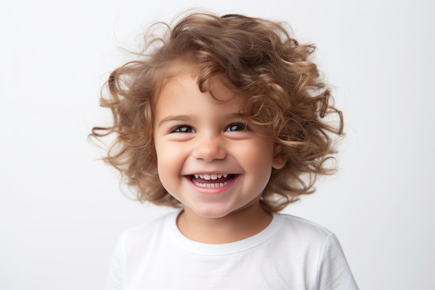 Un enfant de 3 ans souriant