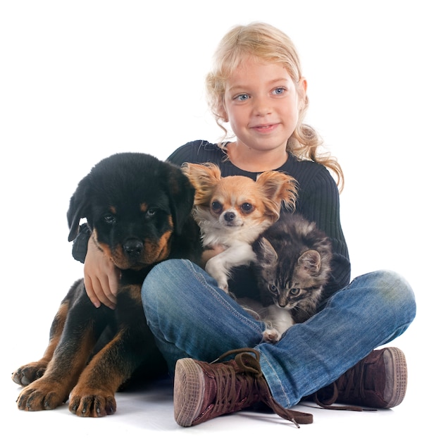 enfant et chiens