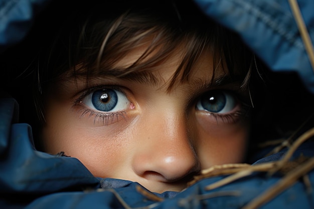 Un enfant curieux explore le nouveau avec de grands yeux IA générative